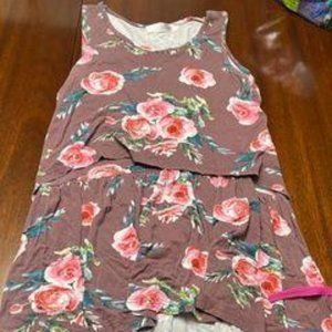 Latched Mama OG boysenberry babydoll (lift up v-neck access) nursing tank